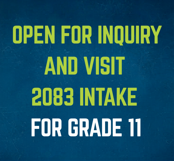 Open for Enquiry and Visit | 2083 Intake